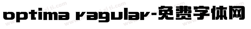 optima ragular字体转换